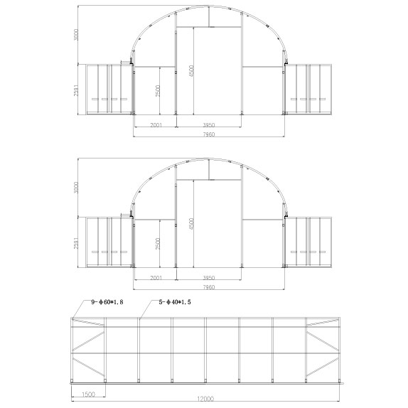 Überdachung 8x12 m – Bild 2